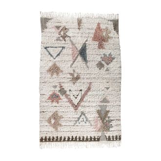 Lorena Canals Alfombra lavable de lana marr&oacute;n 140x200