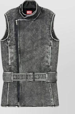 Diesel double-breasted sleeveless mini dress