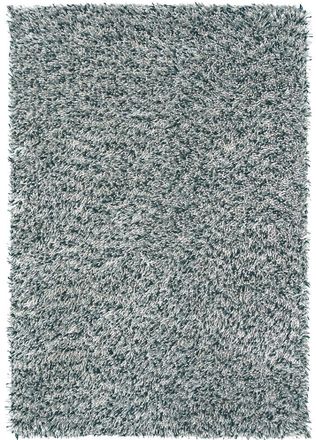 Brink & Campman Hochflor Designer Teppich Rocks Grau/Weiss - aus 100% reiner Schurwolle