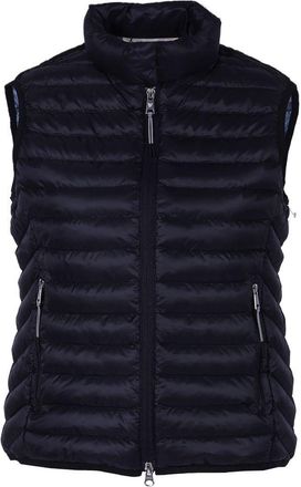 Fuchs Schmitt Steppweste FUCHS SCHMITT, Damen, Gr. 34, marine, Web, Obermaterial: 100% Polyester, unifarben, regular fit normal, hoch geschlossener Ausschnitt, West