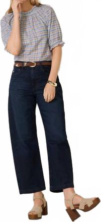 Nation Ltd Whitney Ruffle Top In Coastal Plaid