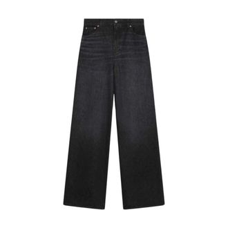 Chlo&eacute; Wide Jeans, female, Black, Size: W27 High-rise Wide-leg Jeans