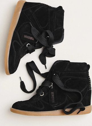 Bronx Jae-yy Suede Wedge Sneakers