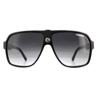 Carrera Aviator unisex zwart -wit grijze gradi&euml;nt zonnebril