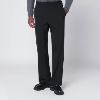 Prada Pantalone nero in tecno stretch
