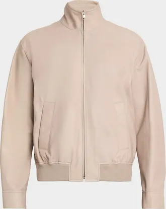 Frame Denim Men & apos;s Leather Bomber Jacket
