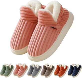 Generic Womens Plush Cloud Slippers,Winter Slipper For Women Men,Cozy Fleece-Lined House Shoes Non-Slip Warm Slippers Memory Foam Outdoor Indoor Slip on Bedro
