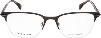 Rag & Bone Mens Grey Rectangular Eyeglass Frames RNB7029-1