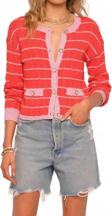 Heartloom Womens Nadine Cardigan Top In Flame