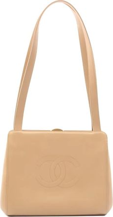 Chanel 1997-1999 caviar-leather shoulder bag - Neutrals