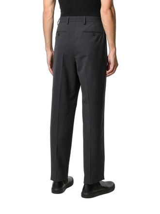 Valentino Belted Tailored Cut Trousers - Gray