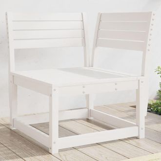 vidaXL Sof&aacute; Esquinero De Jard&iacute;n Madera Maciza Pino Blanco 73x73x78 Cm Vidaxl