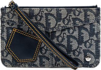 Dior Pre-owned Dior Diorissimo Trotter Canvas Wristlet Pouch Ladies LA5IPWL1H7NUO2KQ