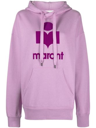 Isabel Marant Mansel hoodie met logo-reli&euml;f - Roze