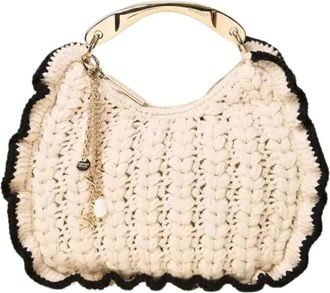 Twinset Tassen, Dames, Zwart, ONE Size, Croissant Bag