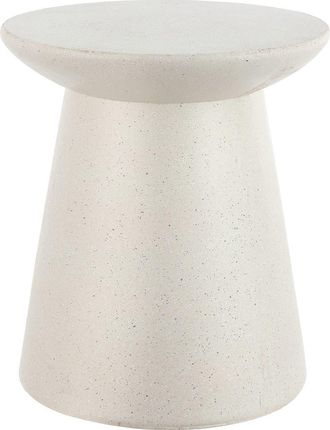 Jonathan Y Designs Hollie 18 Minimalist Modern Drum Indoor/Outdoor Accent Table Pedestal in Cream Terrazzo at Nordstrom