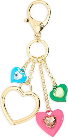 BaubleBar Stone Hearts Cluster Bag Charm in Gold Multi at Nordstrom Rack