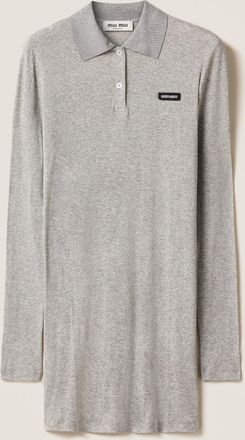 Miu Miu Ribbed jersey mini-dress