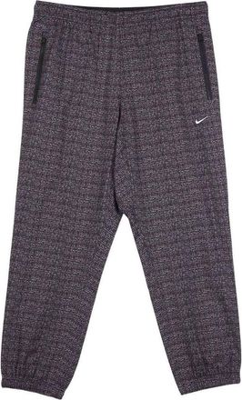 Nike Mens Nike Jacquard Logo Pattern Bundle Feet Woven Casual Pants/Trousers Dark Red CJ0804-010
