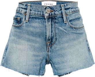 Frame Denim Le Cut-Off denim shorts - women - Lyocell/Cotton/Spandex/Elastane - 26 - Blue