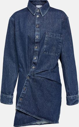 Off-white Asymmetric denim shirt dress