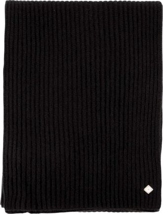 Casablanca Klassieke Sjaal - unisex - Wintersjaals - Zwart - ONE Size - Wol - Accessoires
