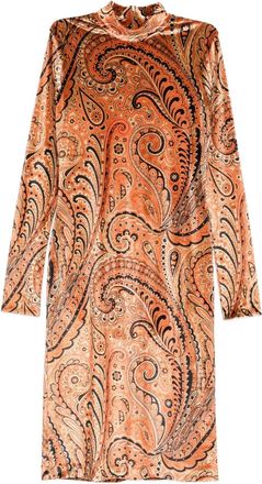 Etro Abito Midi Con Stampa Paisley-Donna