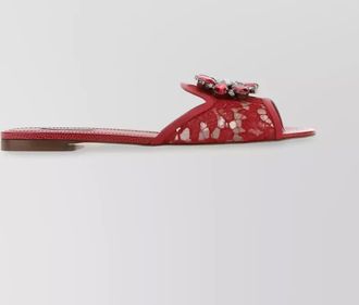 Dolce & Gabbana BIANCA gemstone cluster sandals