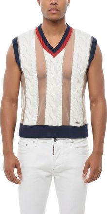 Dsquared2 Off White Sleeveless Sweater