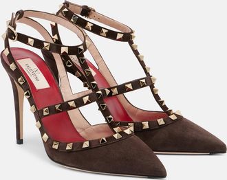 Valentino Garavani Rockstud suede pumps