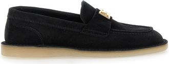 Dolce & Gabbana Black Slip On Loafers