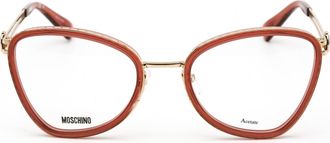 Moschino MOS584 Cat Eye Eyeglasses - Burgundy