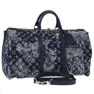 Louis Vuitton Pre-owned Boston Bag M57285 - Dames - Pre-owned - Blauw - Maat: ONE Size