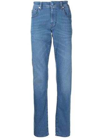 Sartoria Tramarossa Michelange slim-cut jeans - men - Polyester/Cotton/Elastane - 32 - Blue