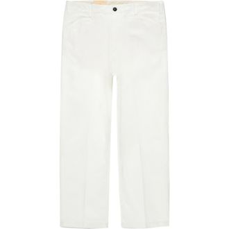 Fortela Ben Heavy Cotton Gabardine Chino Pants in White at Nordstrom, Size 35 Eu