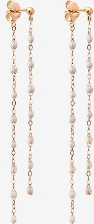 Gigi Clozeau Ros&eacute;gold-Kettenohrringe Dansantes Classique Gigi Opale