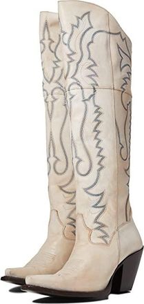 Dan Post Loverly Womens Boots White : 6 B - Medium, Leather