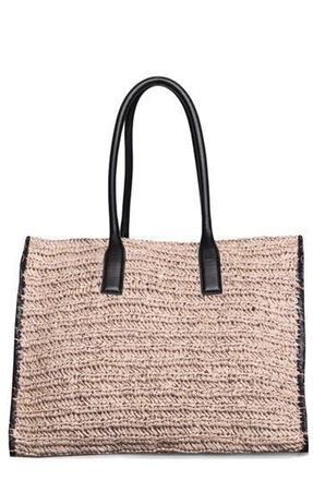 Walter Baker Sailor Raffia Tote Bag in Natural /Black at Nordstrom Rack