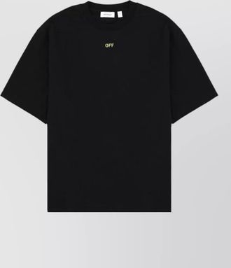 Off-white graphic print crew neck short sleeve t-shirt