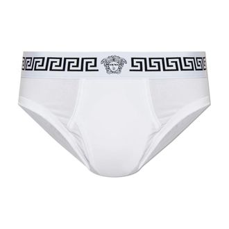 Versace Bottoms, male, White, Size: 2XL Cotton-Jersey Briefs