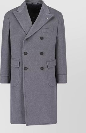 Tagliatore cashmere double-breasted coat