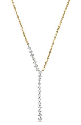 Bony Levy 18K Gold Liora Diamond Y-Necklace in 18Kw Yellow Gold at Nordstrom