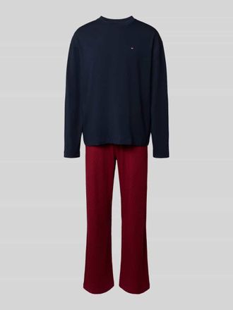 Tommy Hilfiger Regular Fit Pyjama aus Baumwoll-Mix in Rot, Gr&ouml;&szlig;e XL