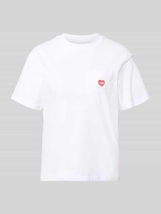 Carhartt Work in Progress T-Shirt mit Label-Patch in Weiss, Gr&ouml;&szlig;e XS