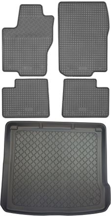 OEM Juego De Alfombrillas De Goma Para Coche Y Alfombrilla Para Maletero Para Mercedes Clase M W166 Suv (5 Puertas) De Noviembre De 2011 A Mayo De 2015