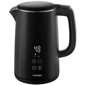 Concept Concept - Hervidor El&eacute;ctrico, Volumen 1,5 L, Con Control De Temperatura, 2200 W, Negro Rk3360