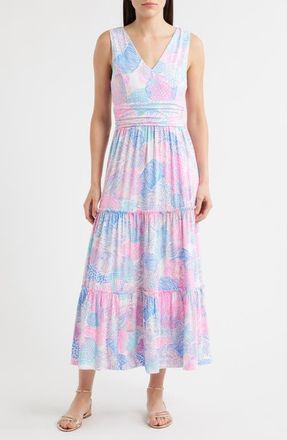 Lilly Pulitzer Skylar Midi Dress in Multi Roar Of The Seas at Nordstrom, Size Large