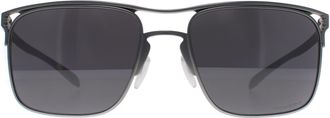 Oakley Square Satin Chrome Prizm Black Holbrook TI