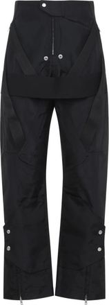 Rick Owens Megastrapped Pants - Heren - Wijde Broeken - Zwart - M - Leer - Broeken