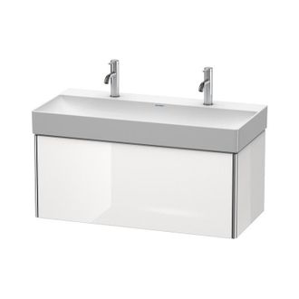 Duravit Duravit Xsquare Unidad De Tocador De Pared 98,4 X 46,0 Cm, 1 Extra&iacute;ble, Para Lavabo Durasquare 235310, Color (frente/cuerpo): Perla De Albaricoque Lac